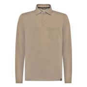 Boggi Milano Högpresterande Piqué Polo Shirt Beige, Herr