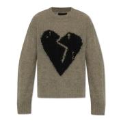 AllSaints Sweater Luvheart Gray, Herr