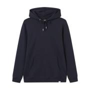 Les Deux Tonal Hoodie i Mörk Marin Blue, Herr