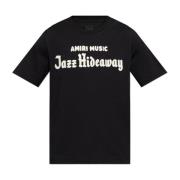 Amiri T-shirt med logotyp Black, Herr