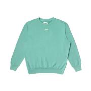 Autry Tvåfärgad Crewneck Sweatshirt Kläder Green, Herr