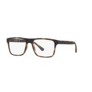 Emporio Armani Matt Havana solglasögon med transparenta linser Brown, ...