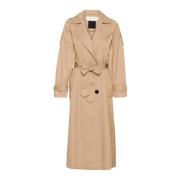 InWear Klassisk Trenchcoat Jacka i Tannin Brown, Dam