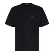 Dolce & Gabbana Bomull Crew-neck Logo T-shirt Black, Herr