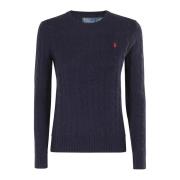 Polo Ralph Lauren Stilren Stickad Pullover Tröja Blue, Dam