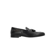 Stuart Weitzman Svarta läderloaferskor Black, Herr