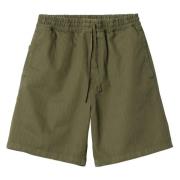 Carhartt Wip Gröna bomull Bermuda shorts med logotyp Green, Herr