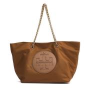 Tory Burch Beige Toteväska med Vävd Rem Beige, Dam