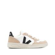 Veja Kromfria Lädersneakers i Vit/Svart/Sahara Multicolor, Herr