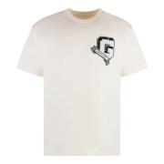 Givenchy Bomull Logo T-shirt White, Herr