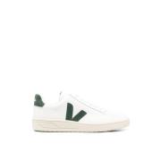 Veja Vita Läder Sneakers Logotyp Gummisula White, Dam