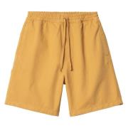 Carhartt Wip Gula bomull Bermuda shorts med logotyp Yellow, Herr