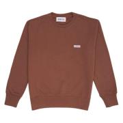 Autry Bomull Crew Neck Sweatshirt med Logo Brown, Herr