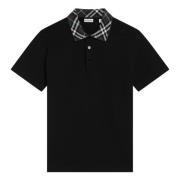 Burberry Polo Tröja Kort Ärm Black, Herr