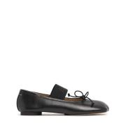 MM6 Maison Margiela Svart Anatomiska Ballettflats Black, Dam