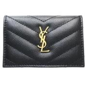 Yves Saint Laurent Vintage Pre-owned Laeder plnbcker Black, Dam