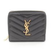 Yves Saint Laurent Vintage Pre-owned Laeder plnbcker Black, Dam