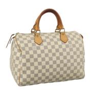 Louis Vuitton Vintage Pre-owned Canvas handvskor White, Dam