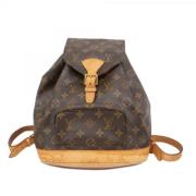 Louis Vuitton Vintage Pre-owned Tyg ryggsckar Brown, Dam