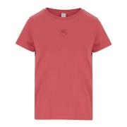 Pinko Bomull Jersey Crew Neck T-shirt Red, Dam