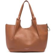 Gianni Chiarini Modern lädertoteväska Brown, Dam