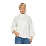 2-Biz Cloud Poncho med ¾ Ärmar White, Dam