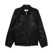 MM6 Maison Margiela Svart Vadderad Bomberjacka med Dragkedja Black, He...