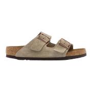 Birkenstock Mocka Kork Sandaler Justerbar Spänne Design Beige, Dam