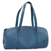 Louis Vuitton Vintage Pre-owned Laeder handvskor Blue, Dam