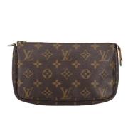 Louis Vuitton Vintage Pre-owned Canvas kuvertvskor Brown, Dam