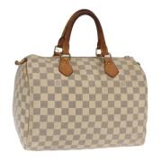 Louis Vuitton Vintage Pre-owned Canvas handvskor White, Dam