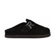 Represent Lädersandal med gummisula Black, Dam