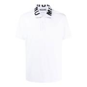 Moschino Logo Polo T-shirts och Polos Vit White, Herr