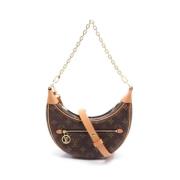 Louis Vuitton Vintage Pre-owned Canvas axelremsvskor Brown, Dam