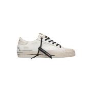 Crime London Vita Sneakers 'Recut' Stiligt Komfort White, Herr