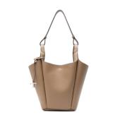 Tod's Elegant Lobster Claw Axelväska Beige, Dam