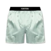 Tom Ford Sidenboxershorts Blue, Herr