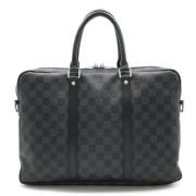 Louis Vuitton Vintage Pre-owned Canvas portfljer Black, Herr