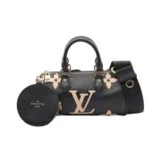 Louis Vuitton Vintage Pre-owned Canvas handvskor Black, Dam