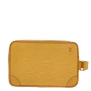 Louis Vuitton Vintage Pre-owned Laeder kuvertvskor Yellow, Dam