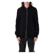 Rick Owens Svart Stickat Gimp Hoodie Ss25 Black, Herr