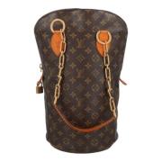 Louis Vuitton Vintage Pre-owned Canvas axelremsvskor Brown, Dam