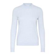 InWear Hög Hals Pullover Tröja Windsurfer Melange Blue, Dam