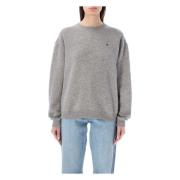 Ralph Lauren Damkläder Stickat Mörk Vintage Heater Ss25 Gray, Dam