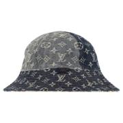 Louis Vuitton Vintage Pre-owned Tyg hattar-och-kepsar Blue, Dam