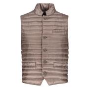 Herno Vadderad Bodywarmer med Ståkrage Beige, Herr