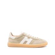 Hogan Beige Sneakers Snörning Vadderad Ankel Beige, Herr