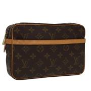 Louis Vuitton Vintage Pre-owned Canvas kuvertvskor Brown, Dam