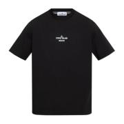 Stone Island T-shirt med logotyp Black, Herr