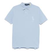 Polo Ralph Lauren Anpassad Slim Fit Bomullspolotröja Blue, Herr